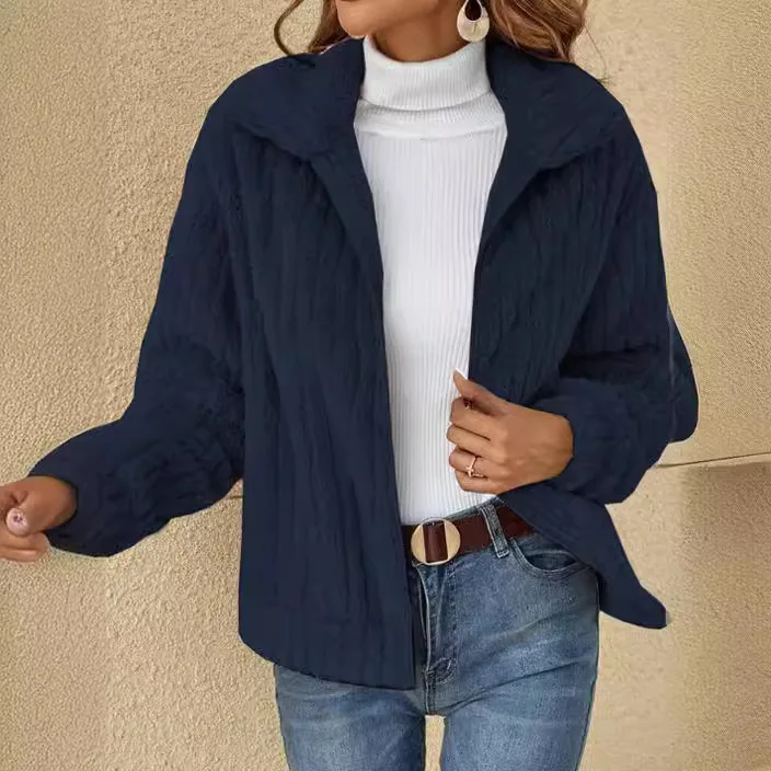 Женское зимнее новое флисовое универсальное пальто для отдыха 2024 женская модная