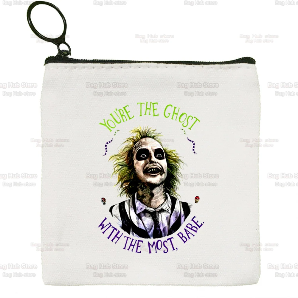 Beetlejuice Awesome Strange and Unusual Wallets Coin Pocket Vintage Male Purse Function Boy and Girl Wallet with Card Holders