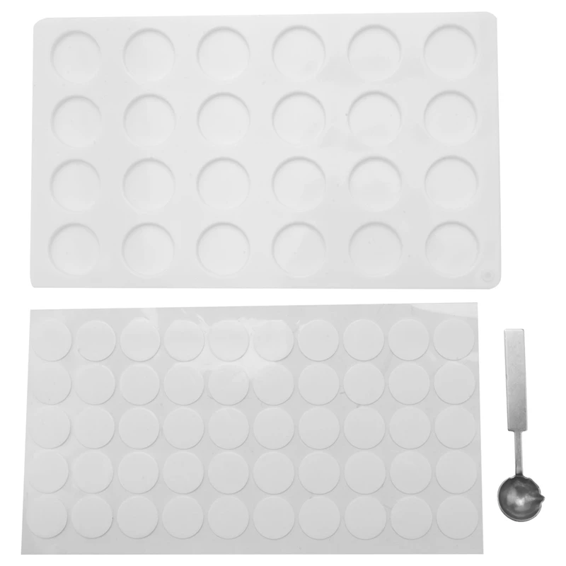 

Силиконовый коврик для восковой печати, с 50 съемными клейкими точками