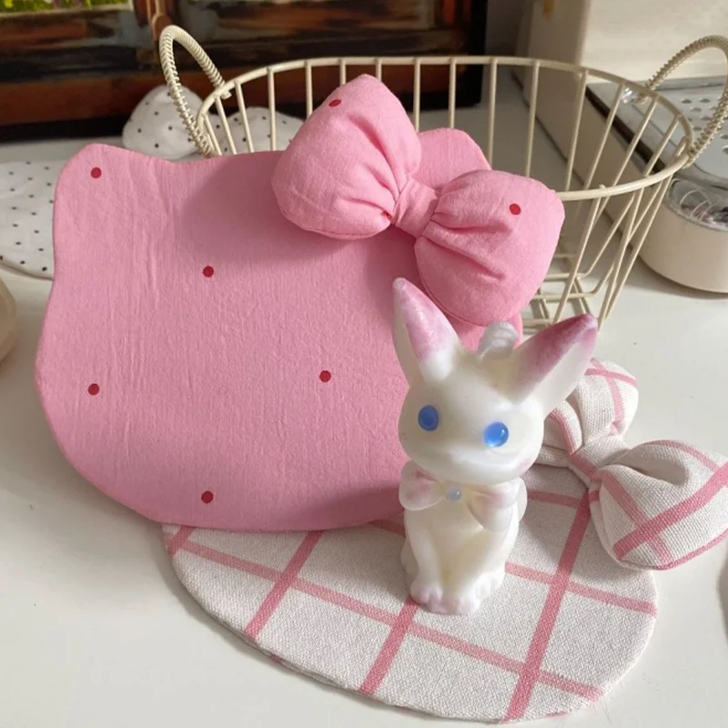 Sanrio Hello Kitty коврик для чашки Kawaii девочек аниме изоляционный кухонный украшение