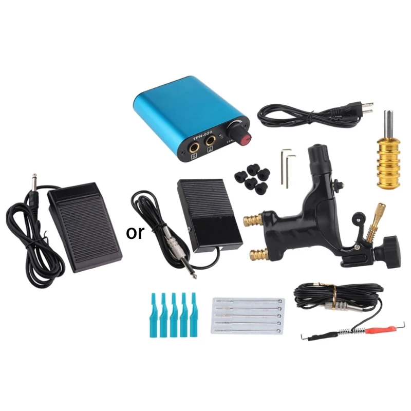 

Tattoo Machine Kit Exquisite Workmanship Tattoo Kit Equipment with 5 Needles for Professional Artist for naked Art Drop Shipping
