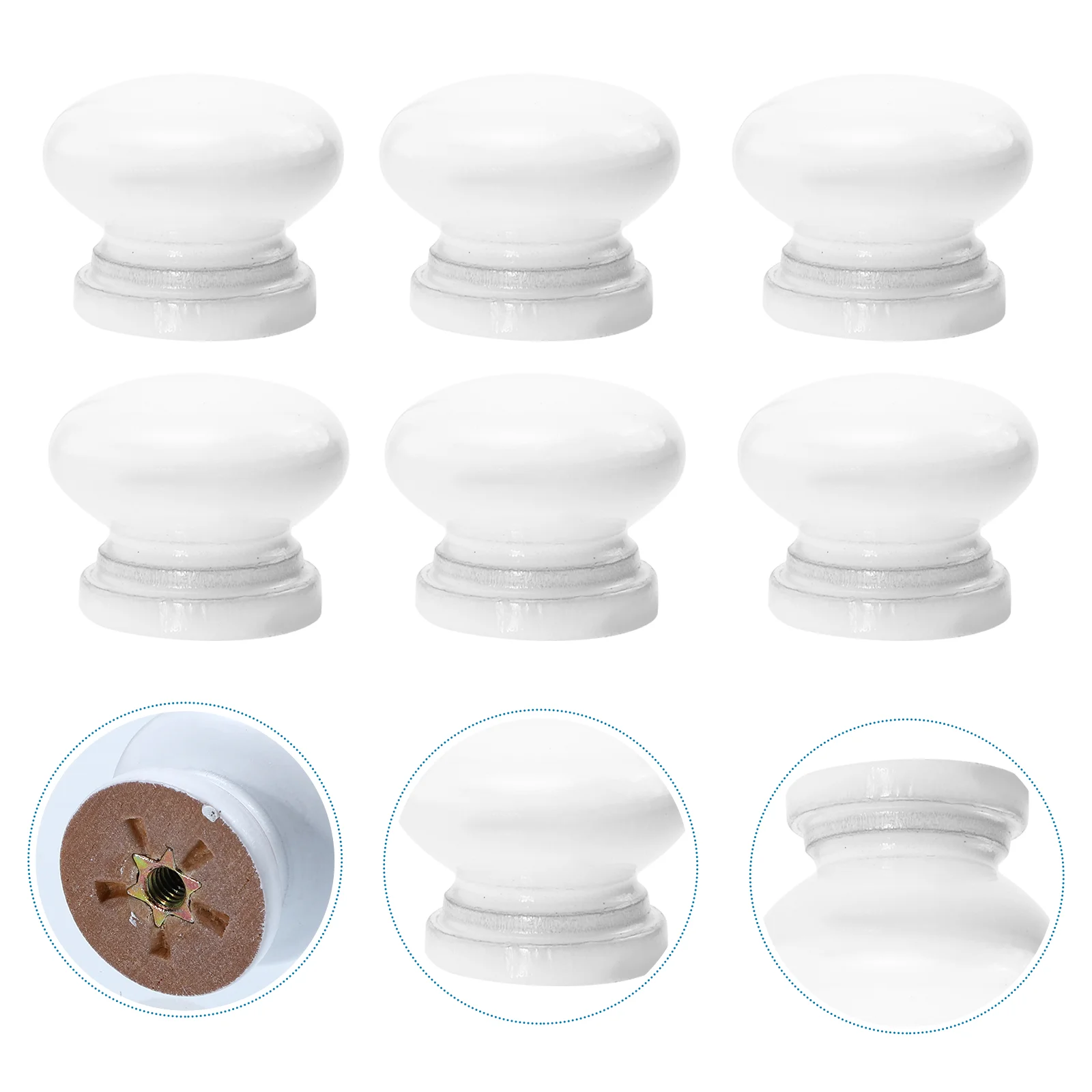 

20pcs Wooden Knobs Furniture Knobs Drawer Knobs Cabinet Handles Handles