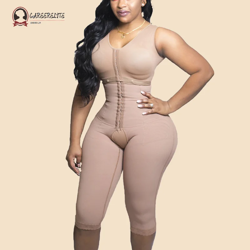 

Fajas Colombians Open Bust Bodysuits Tummy Control Adjustable Hook And Eye Front Closure High Compression Women‘s Shapewear