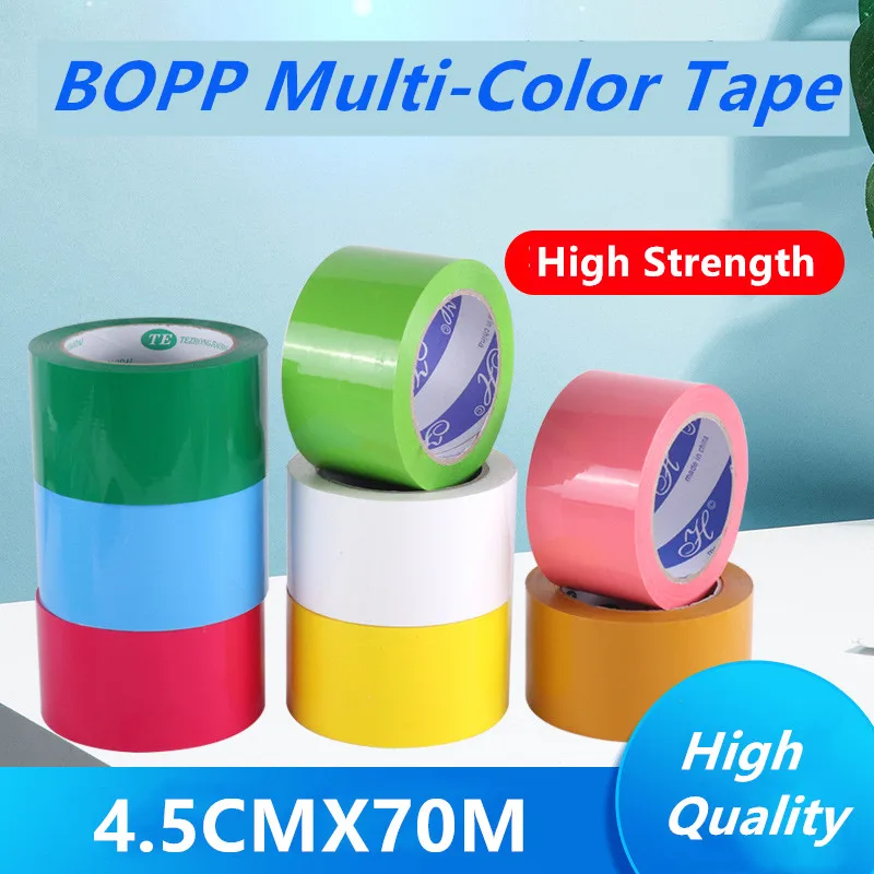 

45MM *75M Muti-Color Adhesive Tape High Viscosity Sealing Tape BOPP Seal Tape Carton Packaging Tape DIY Decoration Tape