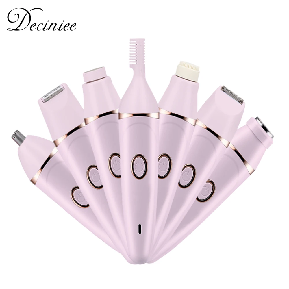 Female Eyebrow Nose Leg Facial Hair Remover Bikini Trimmer Rechargeable Shaver Depilatory