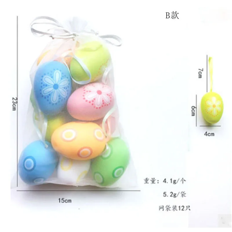 

Hand Painted Graffiti Easter Eggs Painted DIY Holiday Decorations Colorful Beautiful Household Simulation Eggs Are Strong Safe