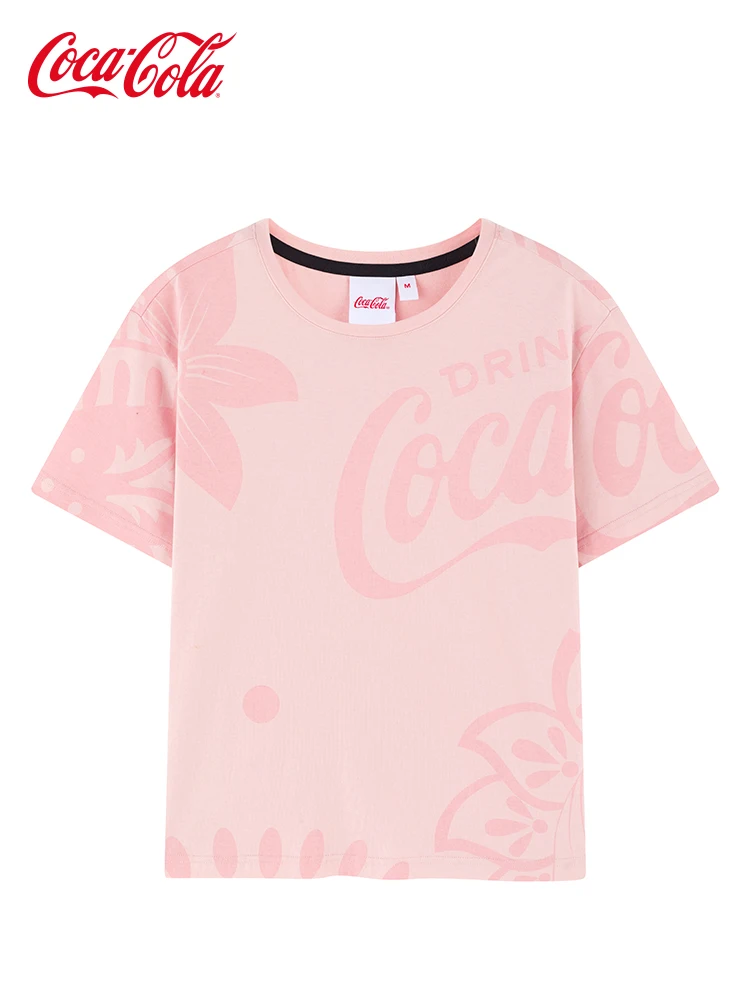 Официальная женская летняя повседневная футболка с коротким рукавом и цветочным