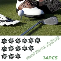 2cm golf shoe spikes black c shape with holes replacements for most golf shoes models easy install golf shoes tooth spikes x8m5