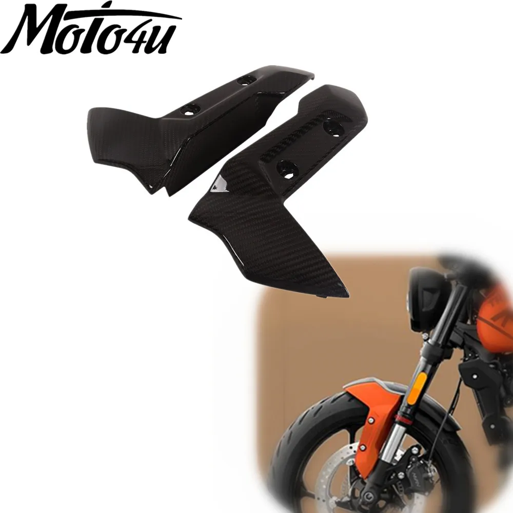 Для Triumph Trident 660 2021 2022 углеродное волокно кронштейн переднего крыла мотоцикла