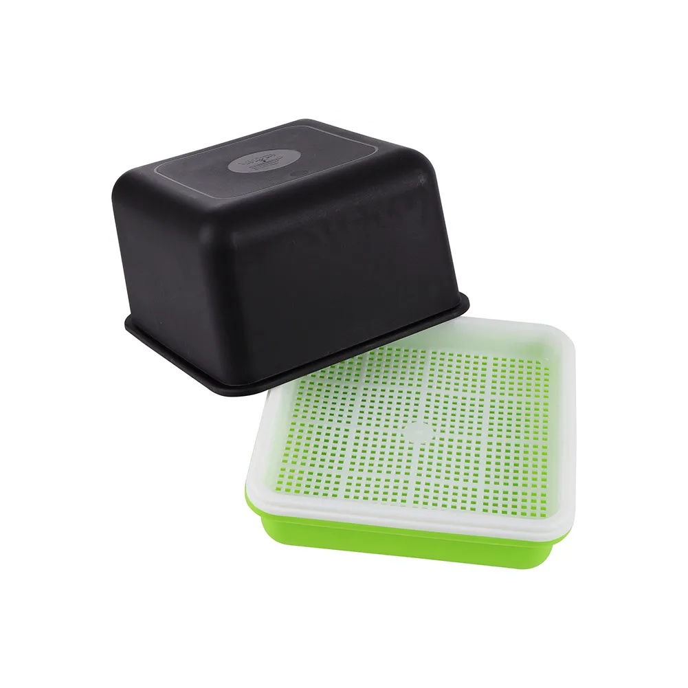 

4pcs 17*17*15.5cm Quare Hydroponic Peanut Sprout Box For Wheat Peanut Beans Germination Hydroponic Accessories Gardening Supply