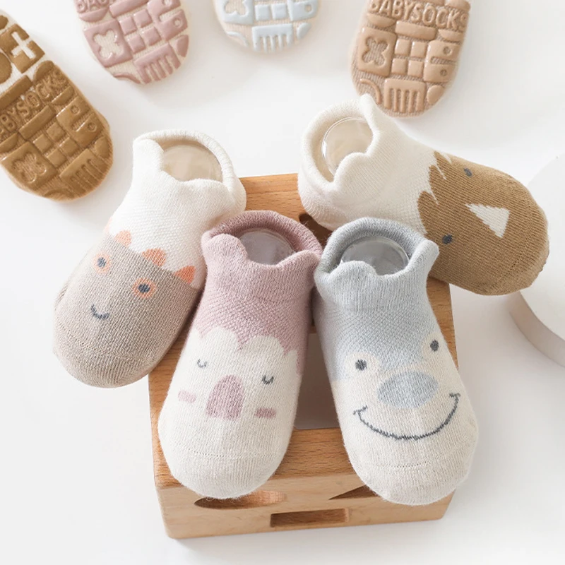 

3Pairs Baby Socks Anti-Slip Newborn Boy Clothes Accessories Infant Girl Toddler Floor Socks 2022 Spring 1-6 Yrs Kids Cotton Sock