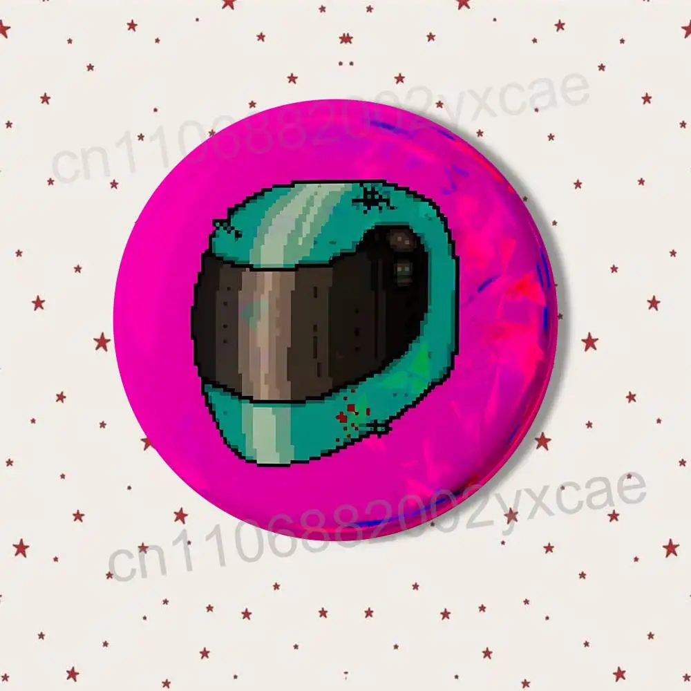 Эксклюзивные значки-броши Fan-exclusive Alex Jacket Hotline Miami Round: изысканные креативные пины для одежды, головных уборов, рюкзаков, подарочные аксессуары (art.: 3920dbcf7cb2c) - 3920dbcf7cb2c