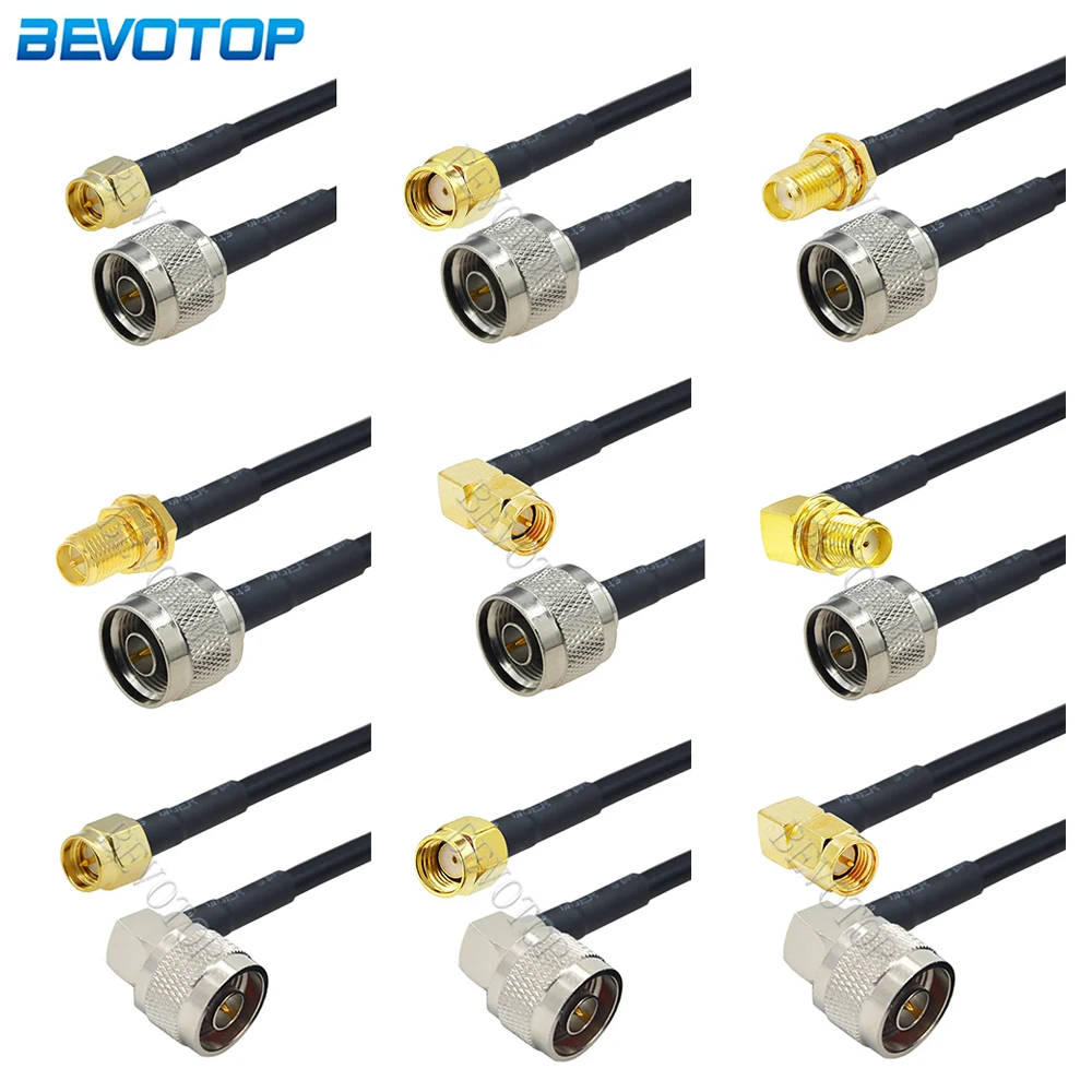 Новый коннектор RG58 L16 N папа-папа SMA RPSMA папа 50-3 обжимной соединитель для