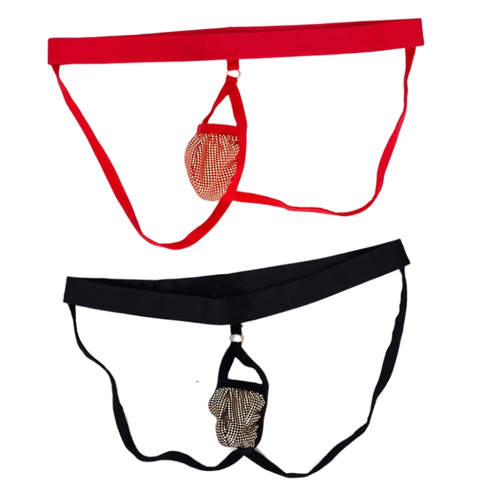 

Open Back Underpants Men Sequins Jockstrap Panties Thongs G String Pouch Underwear Enhance T-Back Open Butt Thong Lingerie