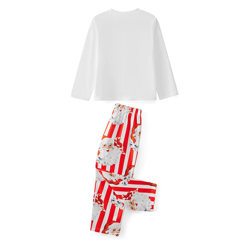Combhasaki Рождественские семейные пижамы одинаковый комплект в полоску рубашка с