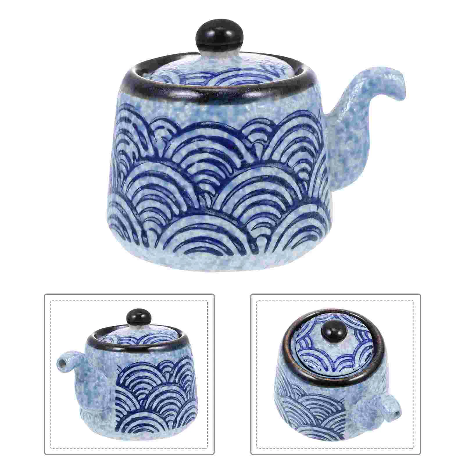 

Sushi Seasoning Pot Oil Bottle Dispenser Traditional Sauce Bottle Castor Ceramic Condiment Jar Ceramics Japanese Sauce Bottles