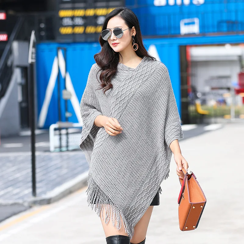 2021 шарф прямые продажи с фабрики вязаная шаль свитер шаль международная торговля популярный стиль Женская зимняя накидка