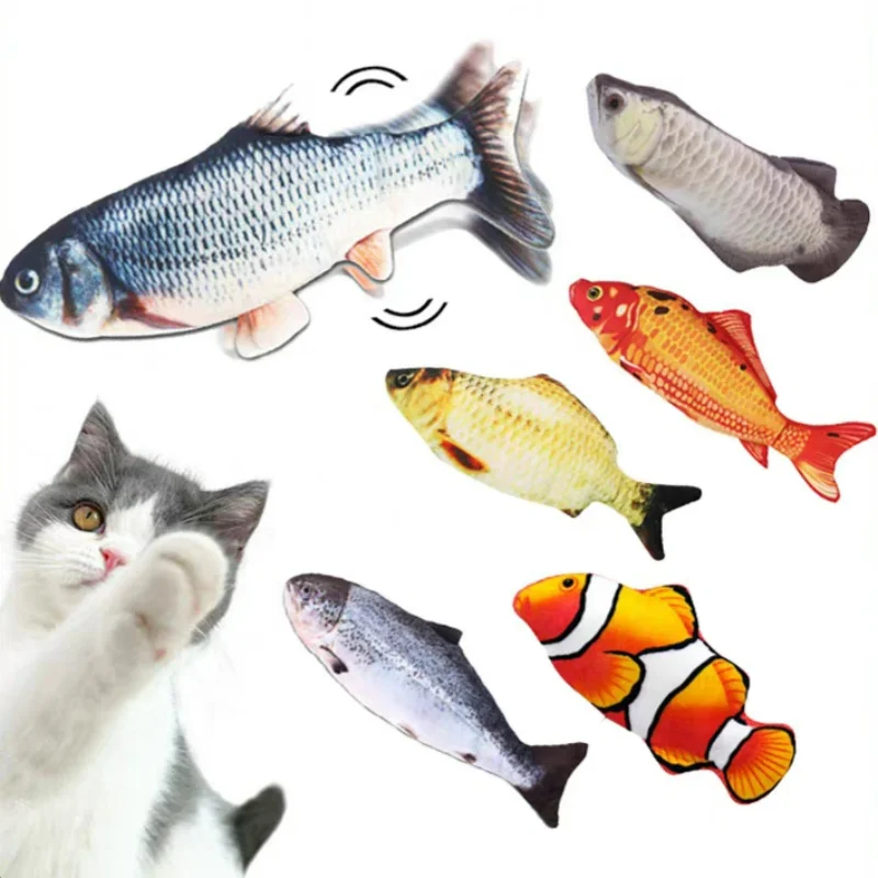 Cat Dog Toy Fish USB Charger Electric Floppy Interactive Fis