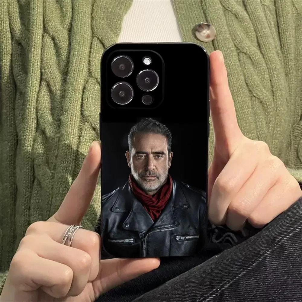 Чехол для телефона Dead Negan Apple iPhone 15 14 13 12 11 XS XR X 8 7 Pro Max Plus mini силиконовый черный