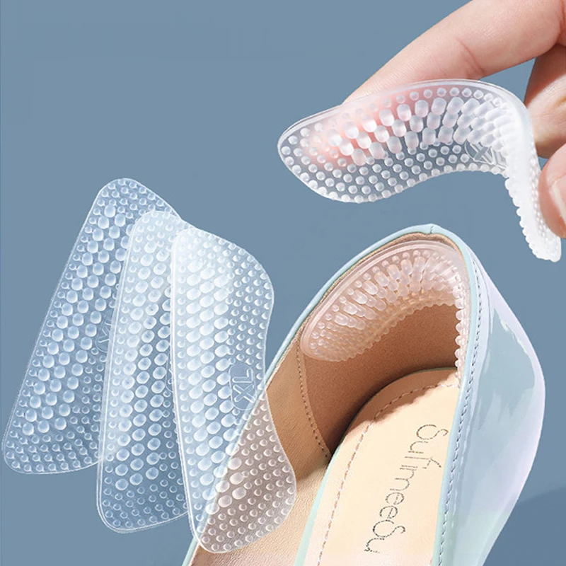 

Улучшенные силиконовые наклейки на пятки для женщин и мужчин, Нескользящие подушки на пятки, нескользящие вставки, протекторы для ухода за ...