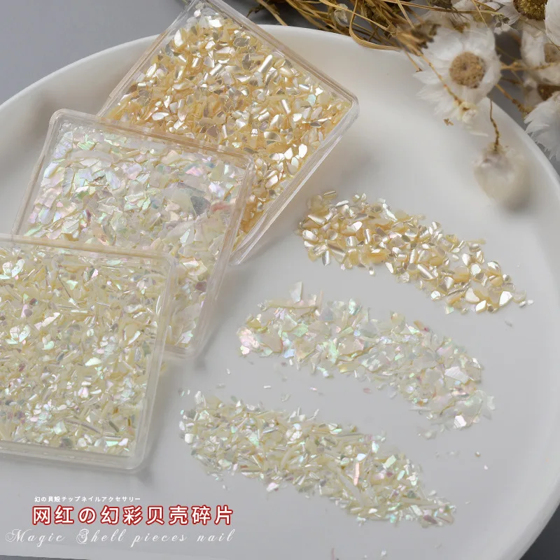 

Блестки для дизайна ногтей из сломанной морской ракушки, гравия, объемные нестандартные фрагменты, текстура, жемчужный ломтик, натуральный ...