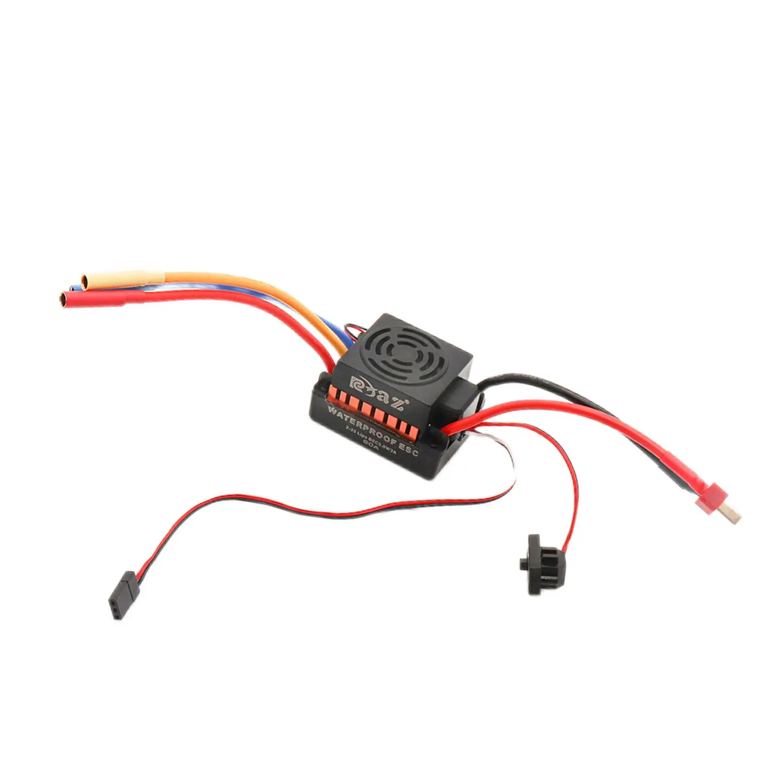 

1/10 Brushed Motor RC Car Boat Crawler Upgrade Parts Buggy Access Hobby Replaces Off Road with 60A ESC for 1:10 RC Car Accessory