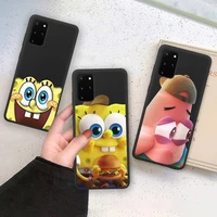 cute spongebob phone case soft for samsung galaxy note20 ultra 7 8 9 10 plus lite m21 m31s m30s m51 cover
