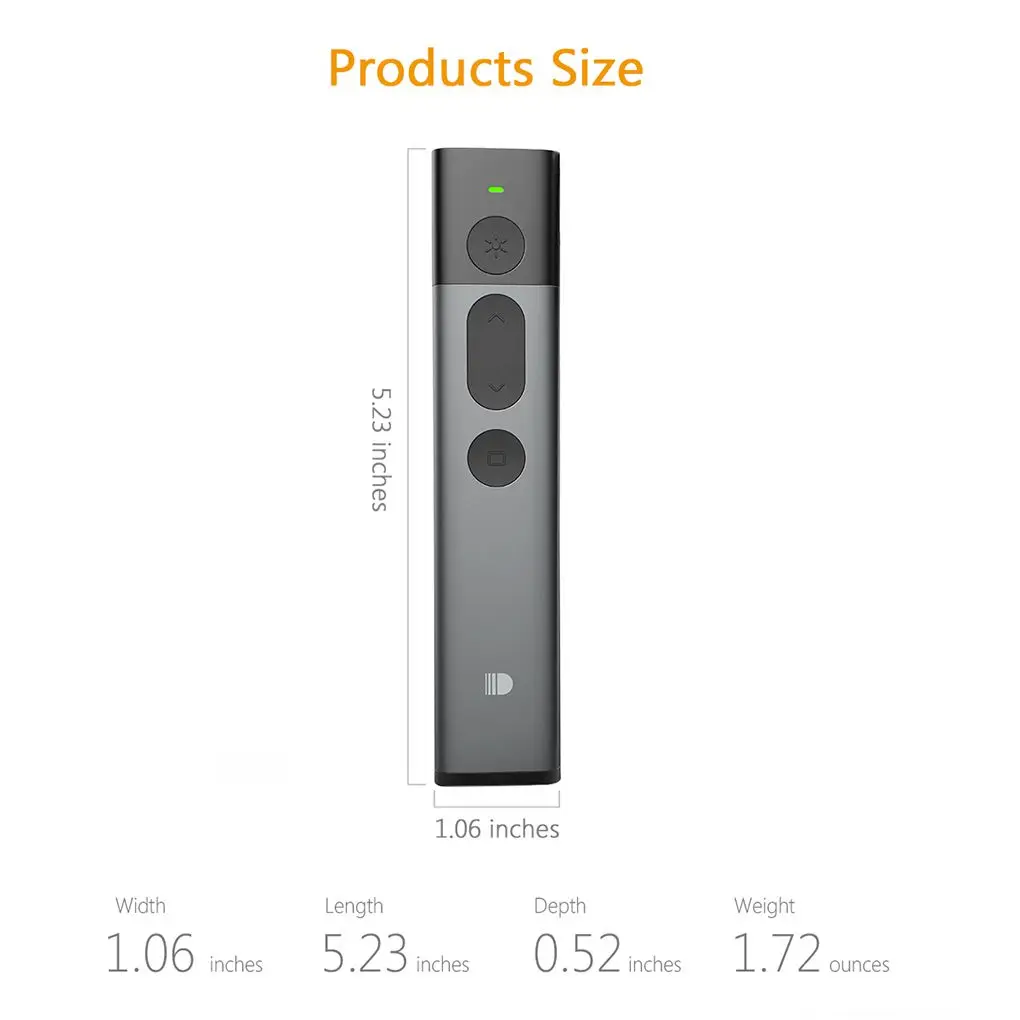 Doosl Presentation Remote 2 4 GHz Wireless Presenter Powerpoint PPT Clicker Slider Changer Pointer Remote Control