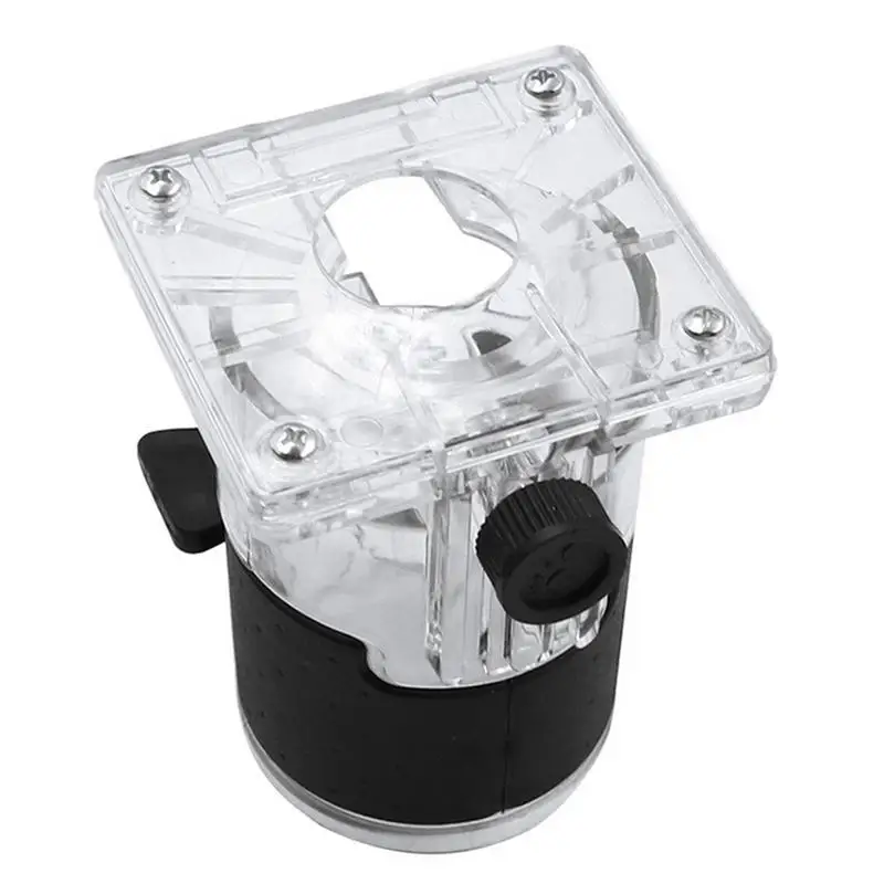 

Trimming Machine Base Transparent Cover For Carpentry Router Adjustable Engraving Machine Protective Shell Used For Trimming