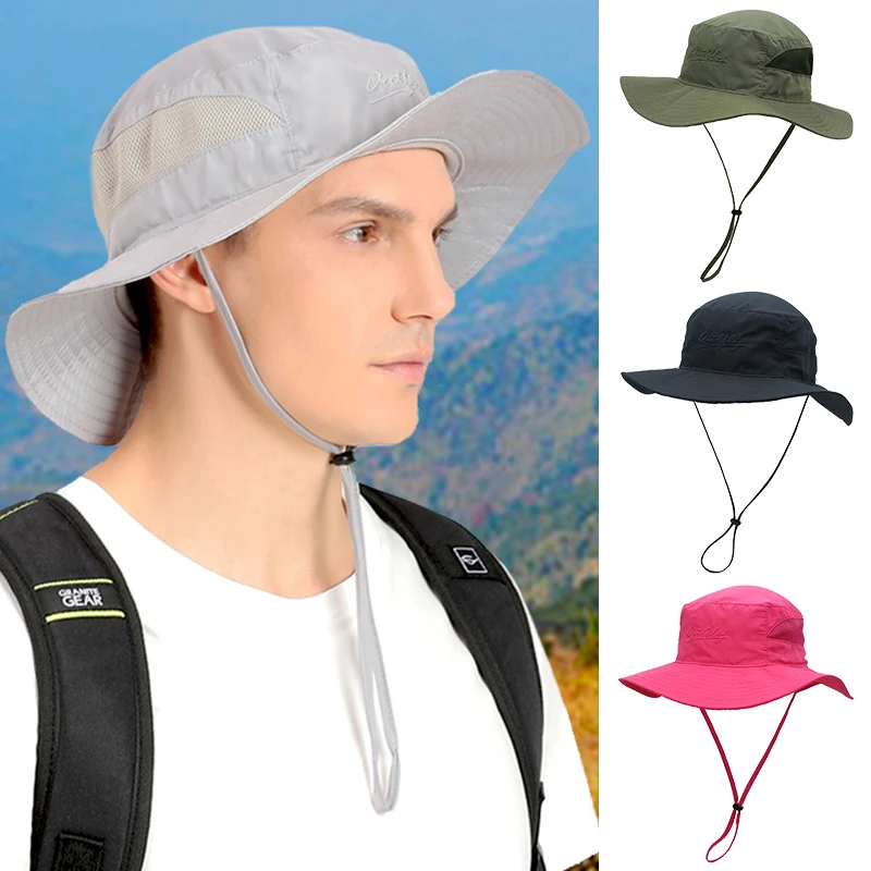 

Outfly Sun Hat Breathable Wide Brim Soft Edge Quick-drying Fisherman Hat Unisex Outdoor UV Protection Beach Hat