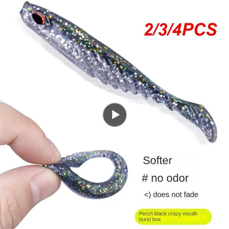 

2/3/4PCS Artificial Bionic Soft Baits 7cm 2.6g Fishing Tackle Fishing Lures Fish-shaped Jigging Wobblers Fishing Tools