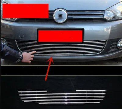 

For Volkswagen Golf 7 2014-2016 aluminum alloy air intake grille sand control stone Insect Protection car accessories