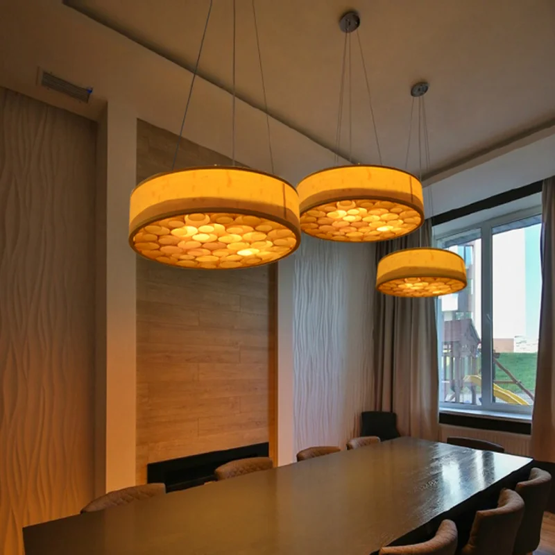 

Chandeliers led Chinese Bamboo Iron Handmade Lighting De Techo Suspension Luminaire Lamps For Dinning Room Foyer Pendant Light