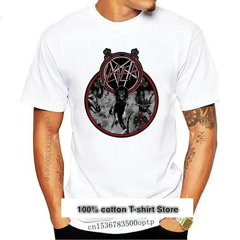 

Camiseta con pentagrama de Slayer Live Undead, nueva