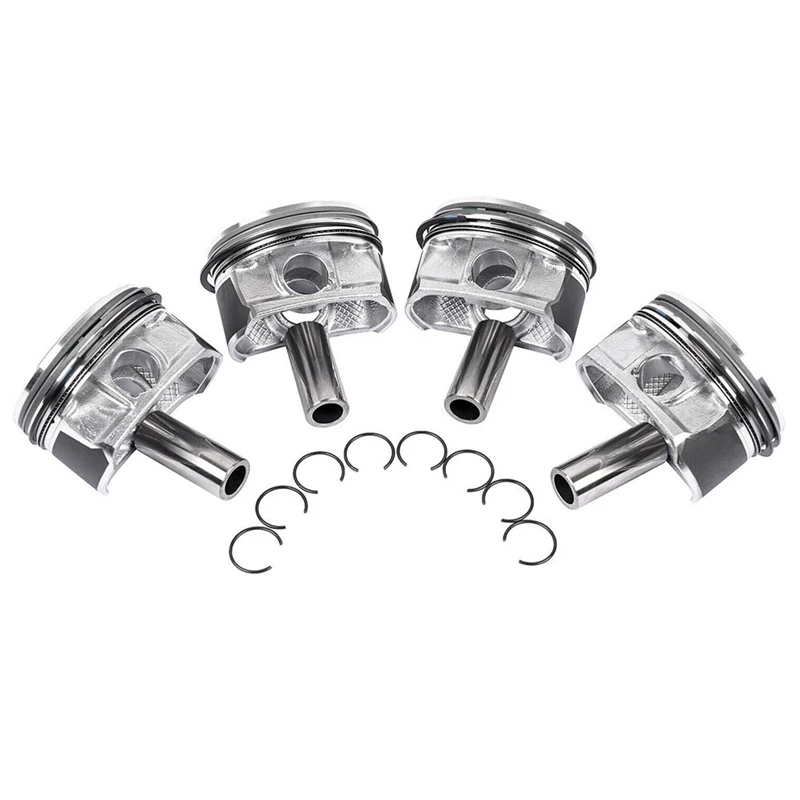 4Pcs New Pistons &amp Ring Set 11257566019 For MINI R55-R61 N14 TURBO Cooper Countryman 06-16 Engine Spare Parts