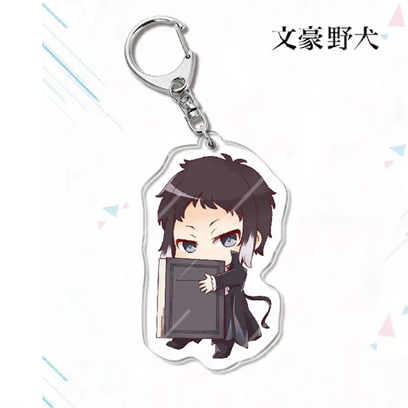 ze akrylowe breloki Anime peryferyjne Nakajima Atsushi Dazai Osamu Ryunosuke Akutagawa moda biżuteria kostiumy Cosplay DIY rekwizyty