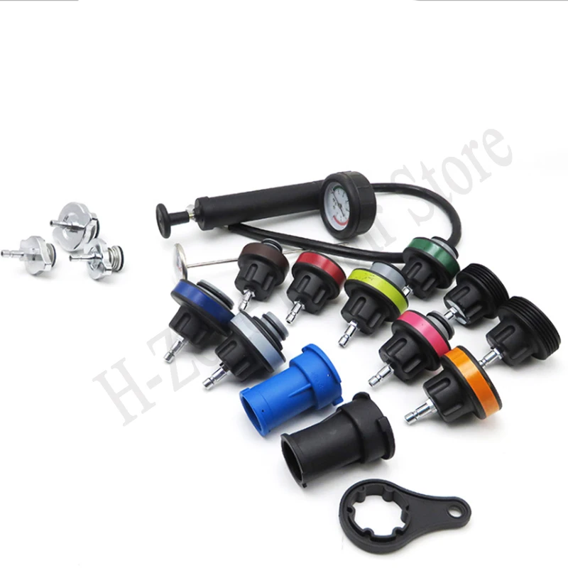 

18Pcs car water tank leak detector portable automatic cooling system detection, suitable for auto repair shops. DIY repair tools