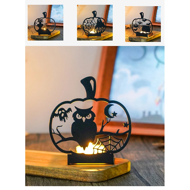 Подсвечник Декор офисный подсвечник Хэллоуин подсвечники сова летучая мышь