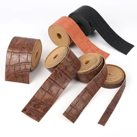 diy leather crafts straps crocodile pattern pu leather strips crafts accessories belt handle crafts making 2 meterspieces