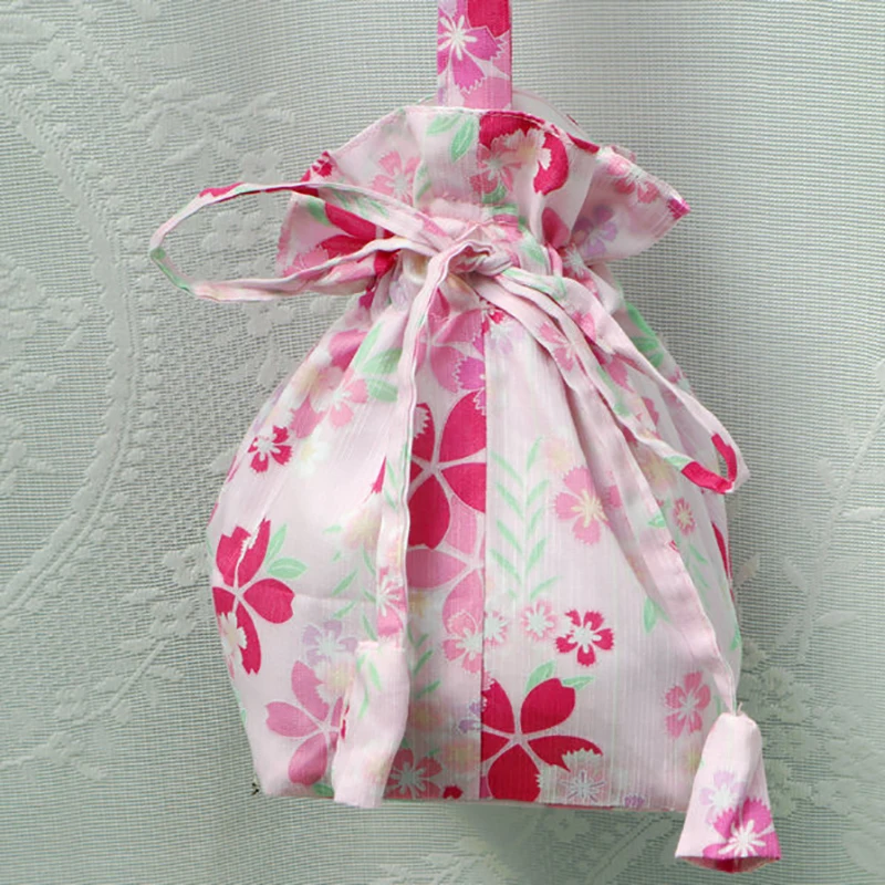 

Оригинальная Женская карманная сумка, японское кимоно юката, подходящая ко всему сумка Hanfu с цветочным узором, портативный BagLC110