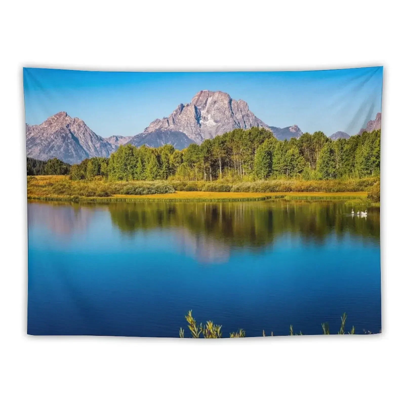 Oxbow Bend - Mt. Гобелен Moran in the Grand Tetons эстетическое украшение для комнат гобелен