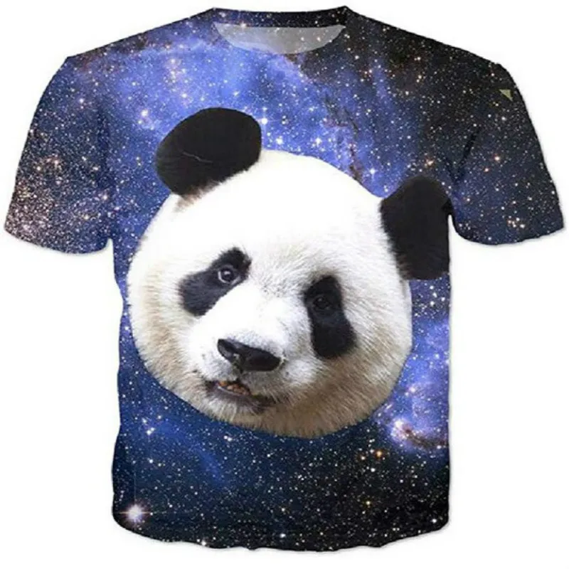 

Camiseta con estampado 3D de gatito para hombre, camisa de manga corta con cuello redondo, divertida, de verano, 2021