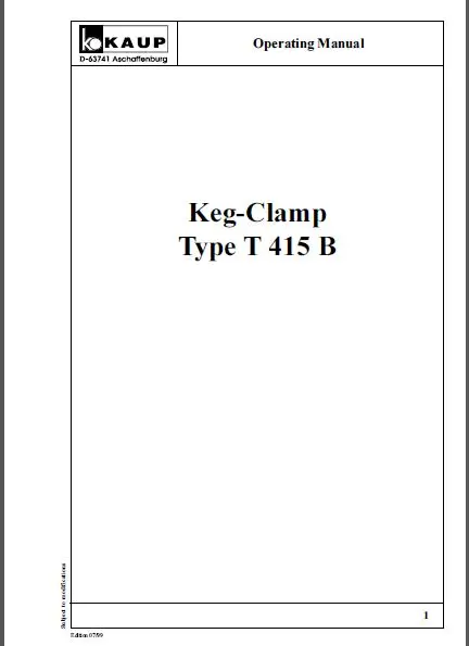 

Запчасти Kaup и Maunals PDF