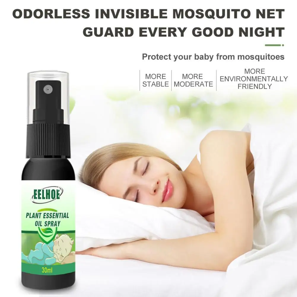 

30ML Repellant Antipruritic Liquid Home Bugs Anti Mosquitoes Liquid Spray Household Insect Spray with Natural Essential Oils