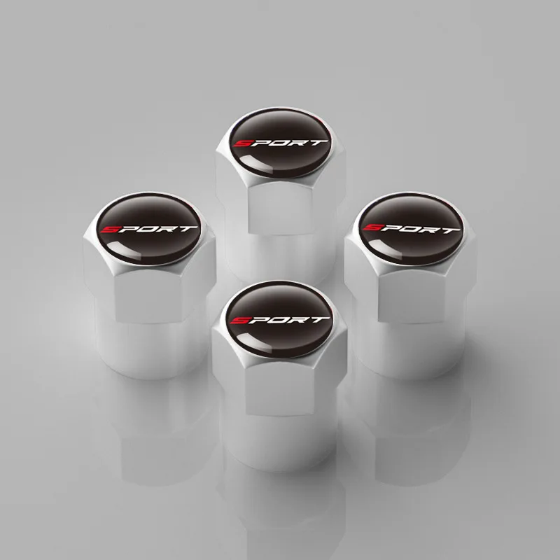 

4 шт., сердечники клапанов для автомобильных шин, универсальные спортивные алюминиевые крышки для колесных клапанов, пылезащитные чехлы для колес, автомобильные износостойкие детали