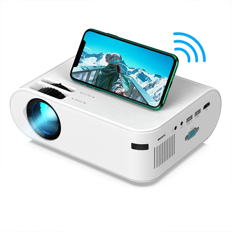 

P62 Projector 4000 Lumens Mirror Portable Mini Projectors Smartphone Home Theater Projector Movie Proyector Video Beamer
