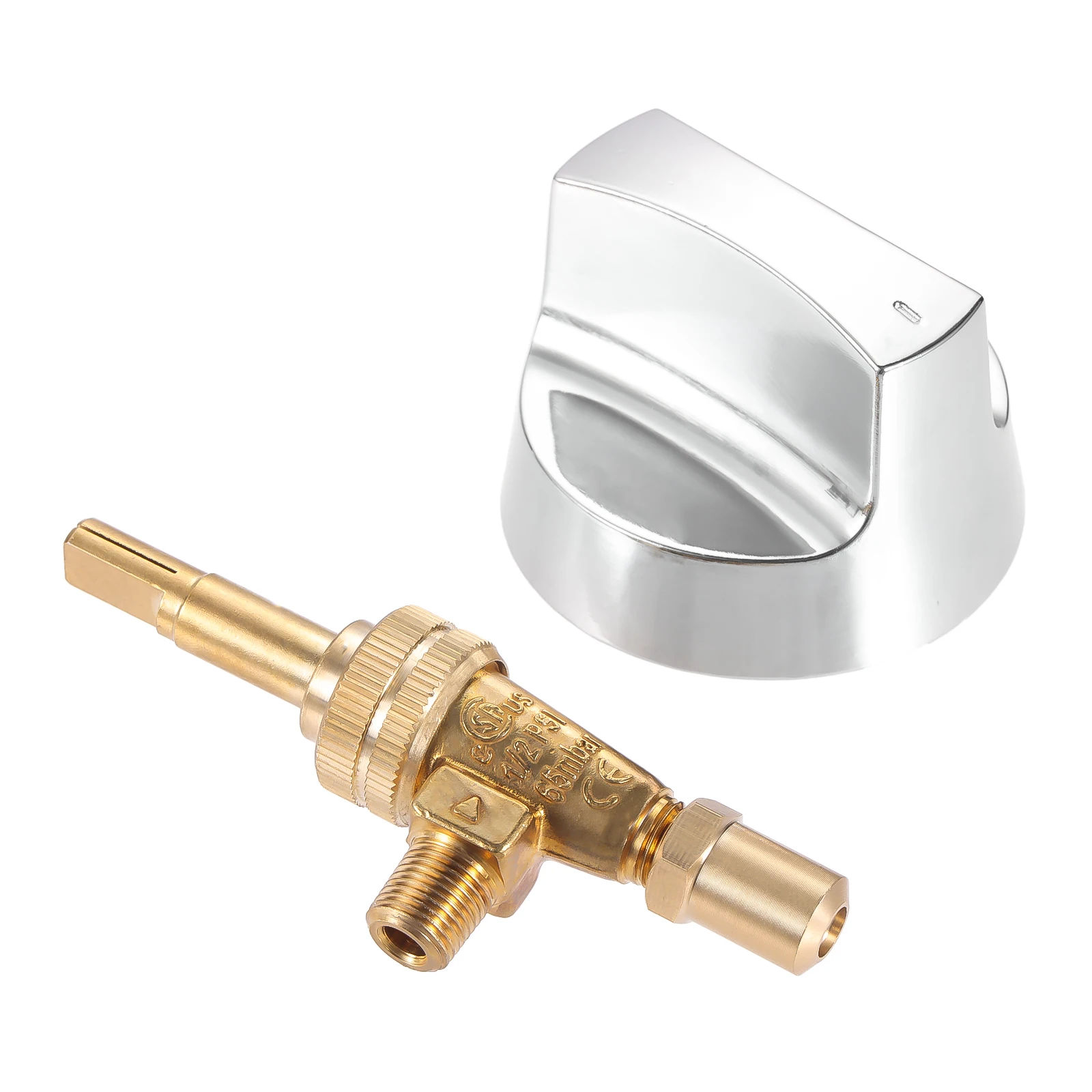 

Комплект 2х латунных газовых клапанов Orfice Nozzle с хромированными ручками