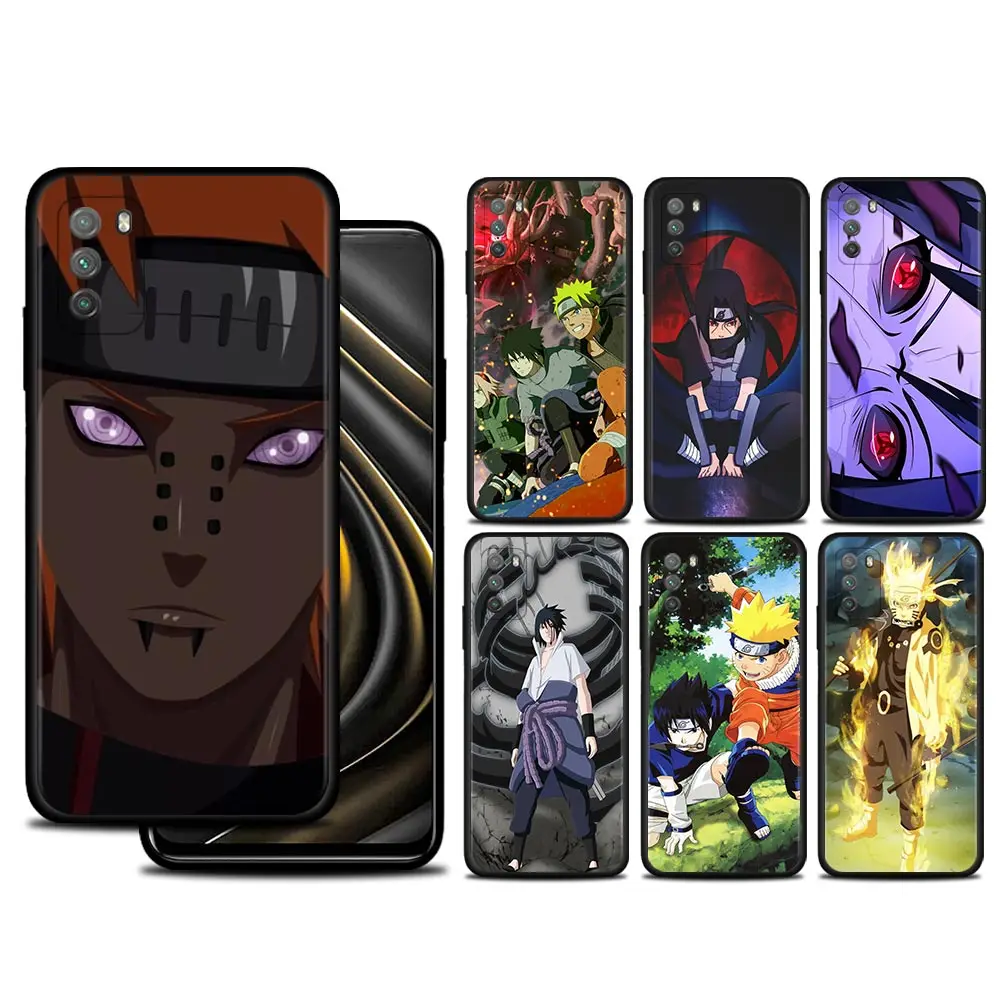 

Case For Xiaomi 12 11T 10T Pro 11 Lite 9T Poco X3 GT X4 NFC M3 M4 Pro F3 Pocophone F1 Cover Naruto Anime Sasuke Pain Kakashi