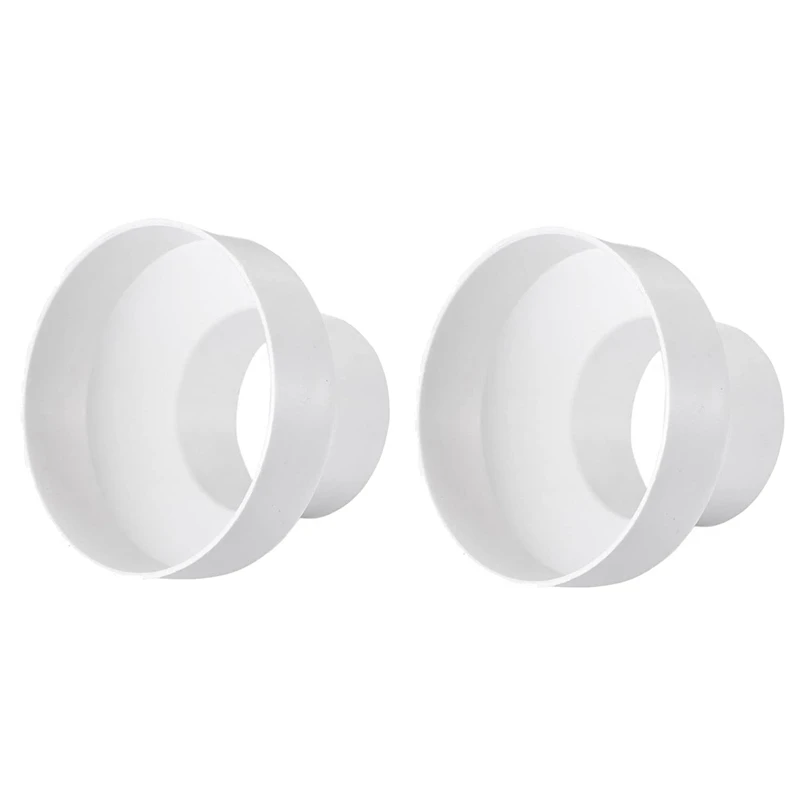 

2X Ventilation Pipe Reducer Adapter Pipe Air Duct Adapter Pipe Connector For Inline Ventilation System(200-150Mm)