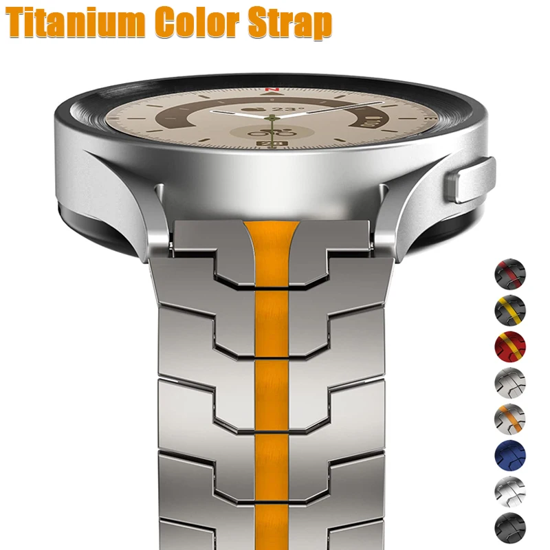 

20 22mm Luxury Stainless Steel Strap For Huawei Watch 4 Pro GT3 46mm For Samsung Galaxy Watch 6/5/4 Pro 45mm Gear S3 Metal Band